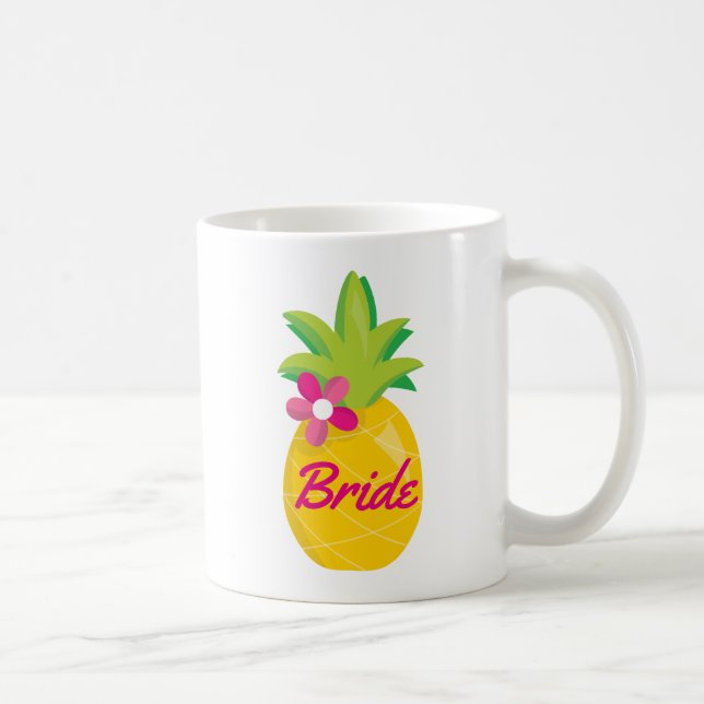 Hübsche Ananas-Bride Kaffeetasse (Rechts)