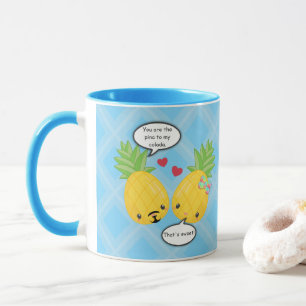 Hübsche Ananas Tropisches Pina Colada Romantisch Tasse