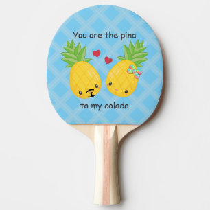 Hübsche Ananas Tropisches Pina Colada Romantisch Tischtennis Schläger