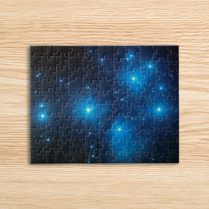 Hübsche Aqua-Blau-Plejaden-Himmelsaufnahme
