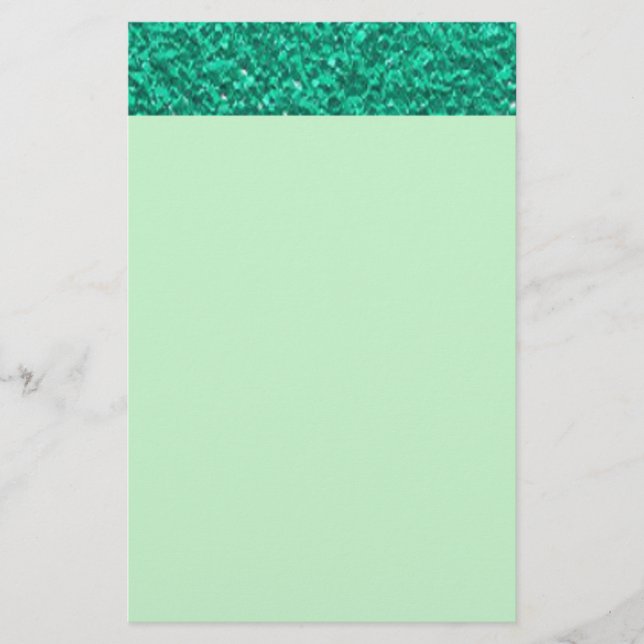 Hübsche Aquamarine Plaster-Textur Briefpapier (Vorderseite)