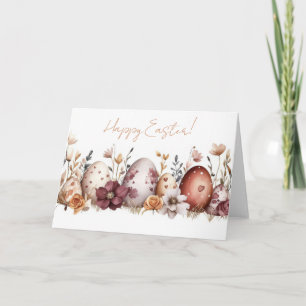 Hübsche Aquarell-Oster-Eier Feiertagskarte Einladung