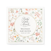 Hübsche Aquarell-Wildblumen-Baby-Party