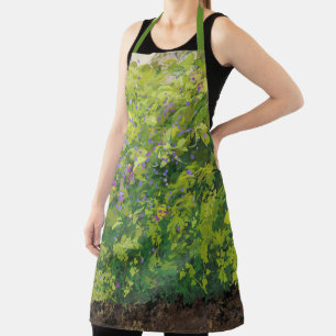 Hübsche Aquarellbilder mit floraler Bush Grafik Schürze