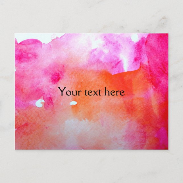 Hübsche Aquarellbilder Postkarte (Vorderseite)