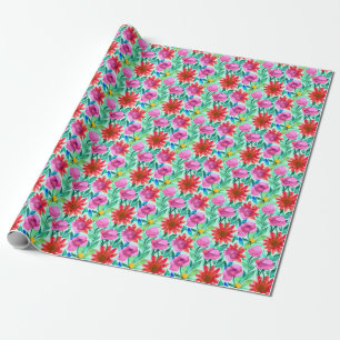 Hübsche Aquarellblume Geschenkpapier