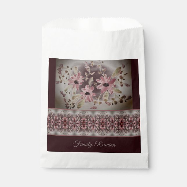 Hübsche Aquarellfarbe Geschenktütchen (Vorderseite)