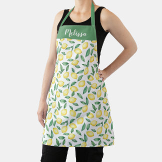 Hübsche Aquarellfarbe Zitrusfrüchte Personalisiert Schürze