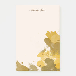Hübsche Aquarellfarben Confetti Spritzer Leinwand Post-it Klebezettel