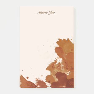 Hübsche Aquarellfarben Confetti Spritzer Leinwand Post-it Klebezettel