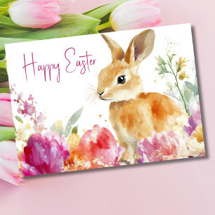 Hübsche Aquarellfarben Ostern Sonntagskarte Karte