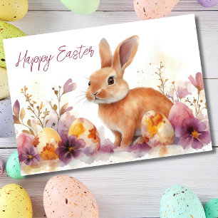 Hübsche Aquarellfarben Ostern Sonntagskarte Karte