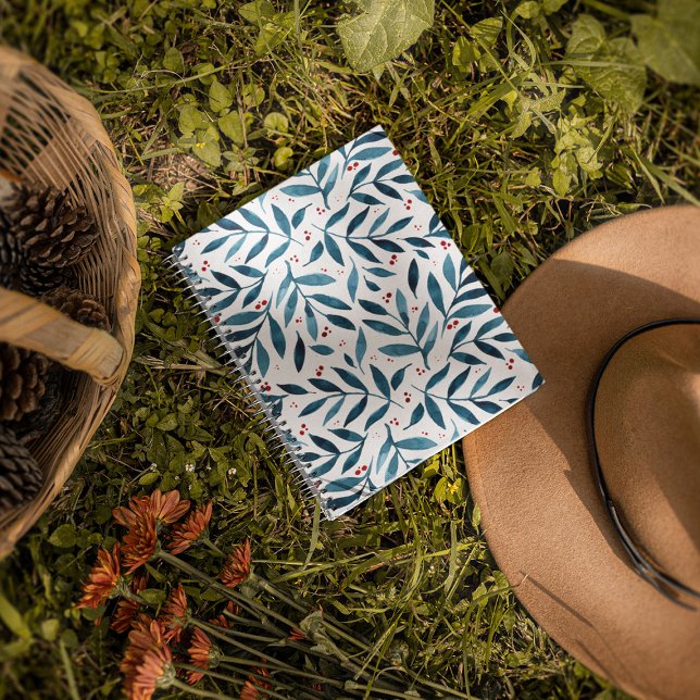 Hübsche Aquarellfarben - Türkis und Rot Notizbuch (Von Creator hochgeladen)