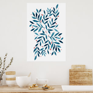 Hübsche Aquarellfärbungen Poster