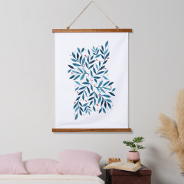 Hübsche Aquarellfärbungen Wandteppich Mit Holzrahmen