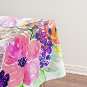 Hübsche Aquarellmalerei Tischdecke