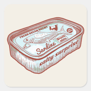 Hübsche Atem-Minze Quadratischer Aufkleber