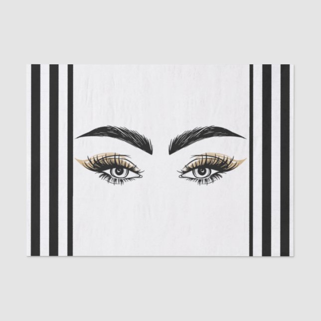 Hübsche Augen Schönheitssalon Makeup Eyelashes Las Seidenpapier (Vorderseite)