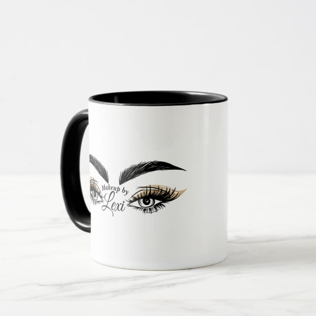 Hübsche Augen Schönheitssalon Makeup Eyelashes Las Tasse (Vorderseite Links)