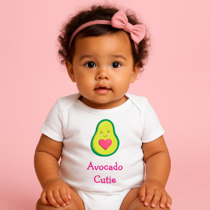 Hübsche Avocado-Süsse Baby Strampler