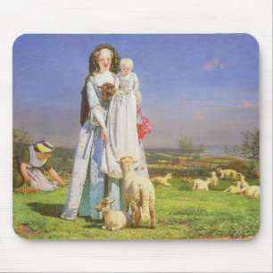 Hübsche Baa Lambs von Ford Madox Brown Mousepad
