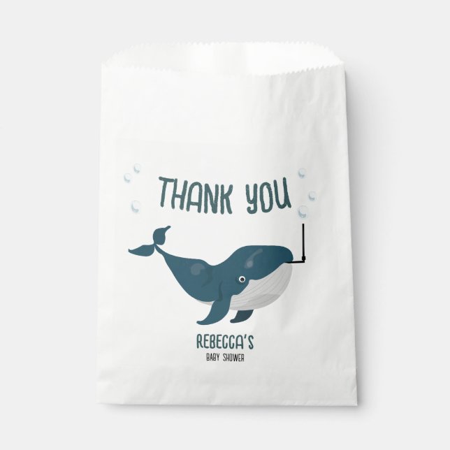 Hübsche Babydusche Funny Wal Fevor Bags Geschenktütchen (Vorderseite)