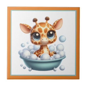 Hübsche Badewanne Badezimmer Giraffe Fliese