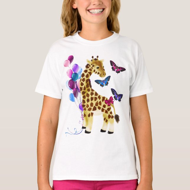 Hübsche Balkone, Schmetterlinge und Niedliche Gira T-Shirt (Vorderseite)