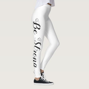 hübsche BE STRONG Typografie Leggings