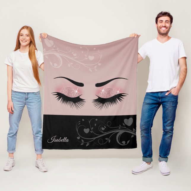 Hübsche Bindestriche Fleecedecke (Beispiel)