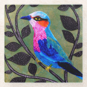 ’Hübsche Birdie’ Glass-Untersetzer Glasuntersetzer
