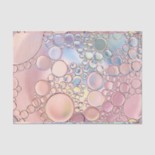 Hübsche Blasen rosa und blau Seidenpapier