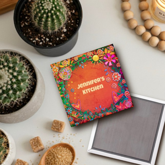 Hübsche, blasenbildende Sonnenstrahlen Magnet (Von Creator hochgeladen)