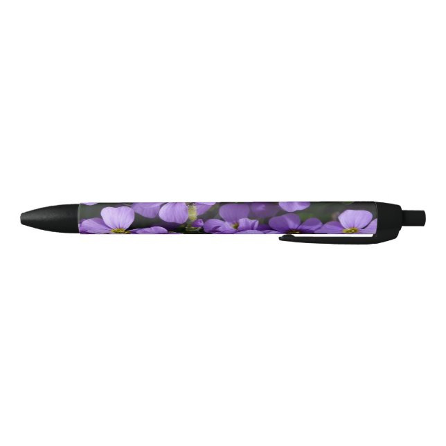 Hübsche blasse lila Blumen Kugelschreiber (Unterseite)