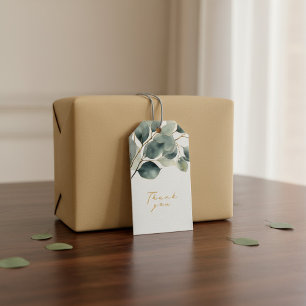 Hübsche Blätter der Eukalyptus-Zweigstelle Geschenkanhänger