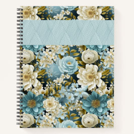 HÜBSCHE BLAU- UND KREBSATERCOLOR-BLUME NOTIZBUCH