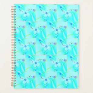 Hübsche blaue Blume Planer
