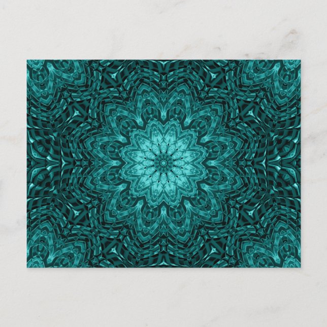 Hübsche Blaue Blume Postkarte (Vorderseite)