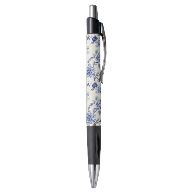 Hübsche blaue Blumen   Kugelschreiber (Unterseite (Vertikal))