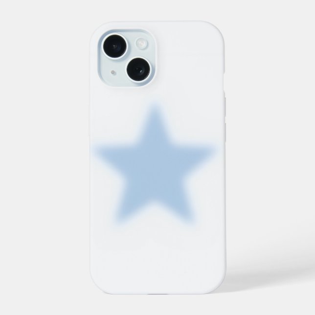 Hübsche blaue Stern iPhone Hülle iPhone 15 Hülle (Rückseite)