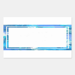 Hübsche Blue Border Stickers