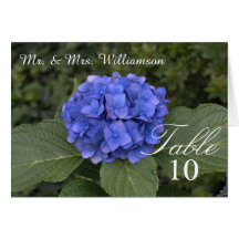 Hübsche Blue Hydrangea Hochzeitskarten