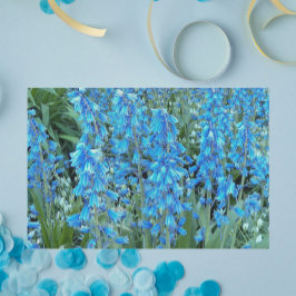 Hübsche Bluebell-Blume Seidenpapier