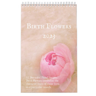 Hübsche Blume 12 Monate Kalender