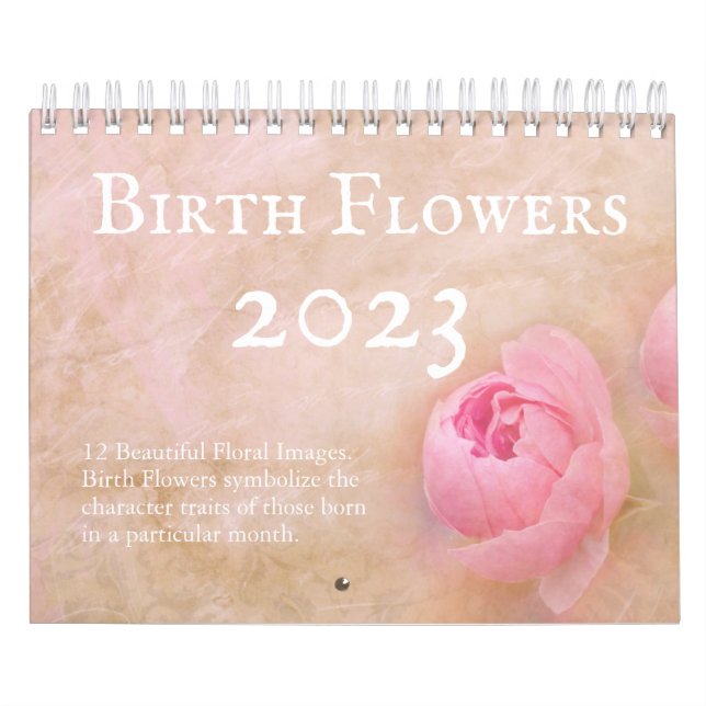 Hübsche Blume 12 Monate Kalender (Titelbild)