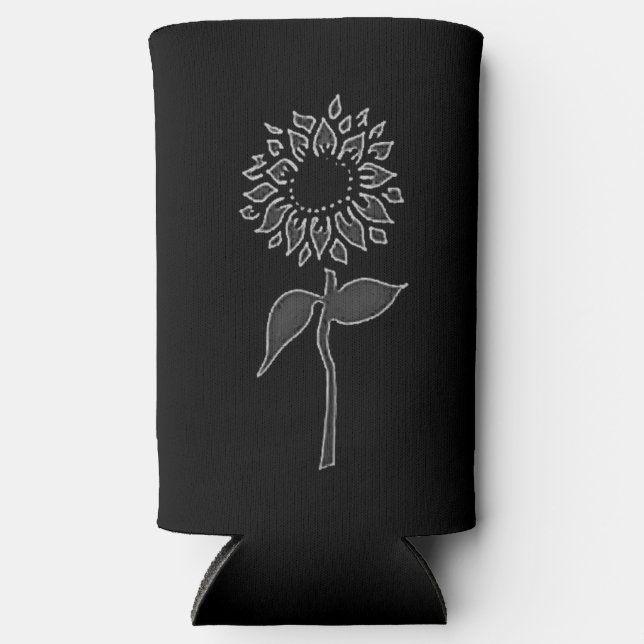 Hübsche Blume abkühlen Selters Dosenkühler (Vorderseite)