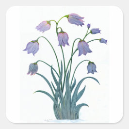 HÜBSCHE BLUME AUF SQUARE STICKER