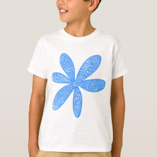 Hübsche Blume - Baby-Blau T-Shirt