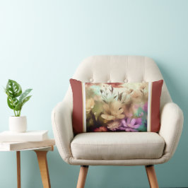 Hübsche Blume Blumenwirbel Kissen