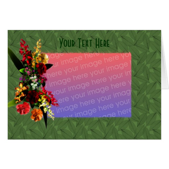 Hübsche Blume Bouquet Foto (Vorderseite (Horizontal))